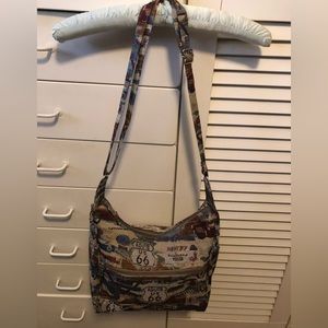 VTG Route 66 Tapestry Design Shoulder Bag